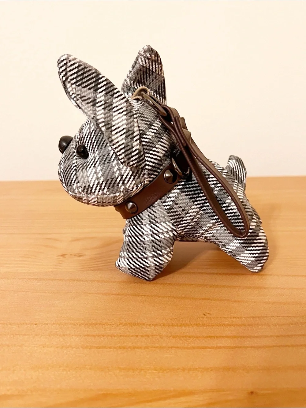 Plaid Bulldog Keychain